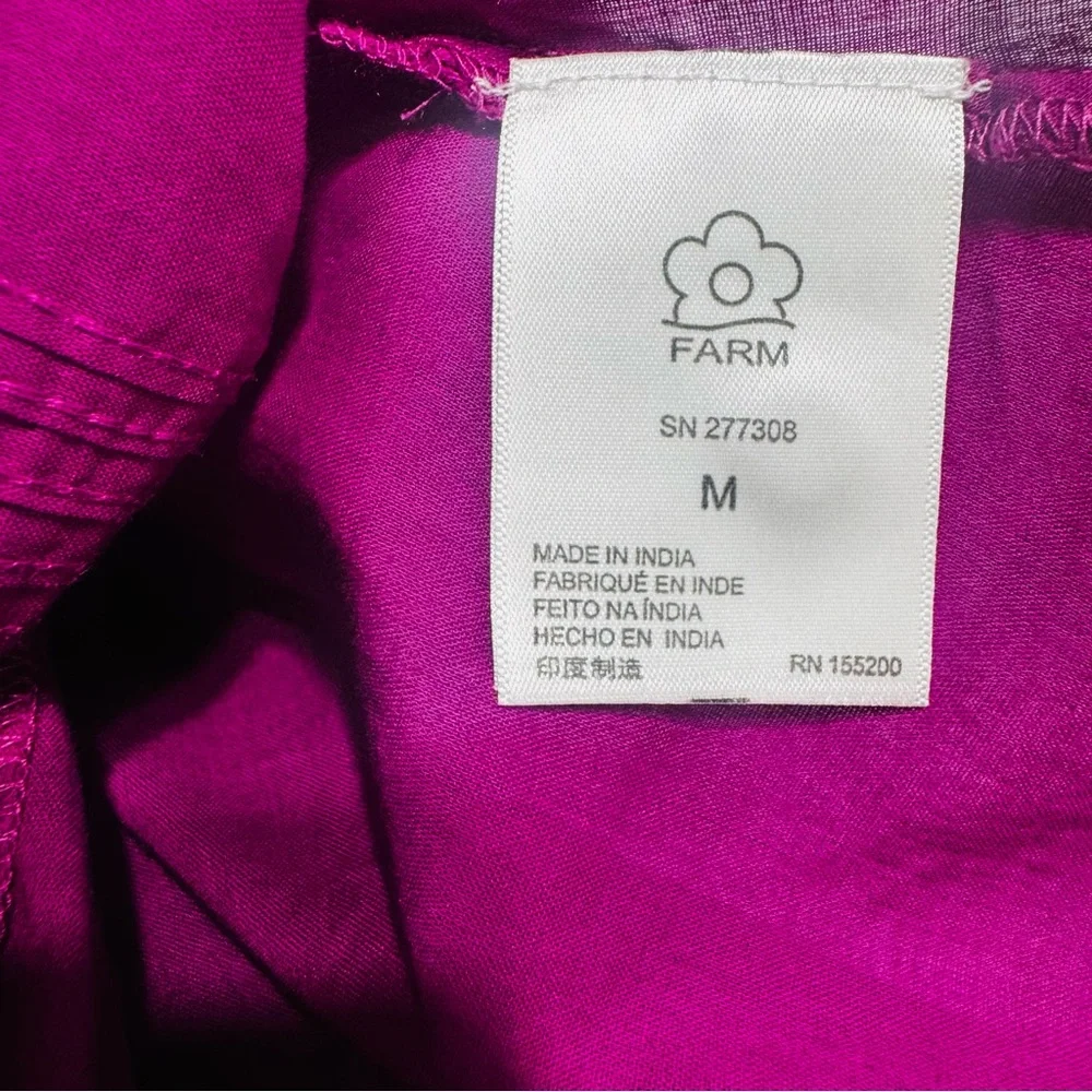 New Farm Rio Kelsie Purple Blouse Size Medium - Picture 12 of 16